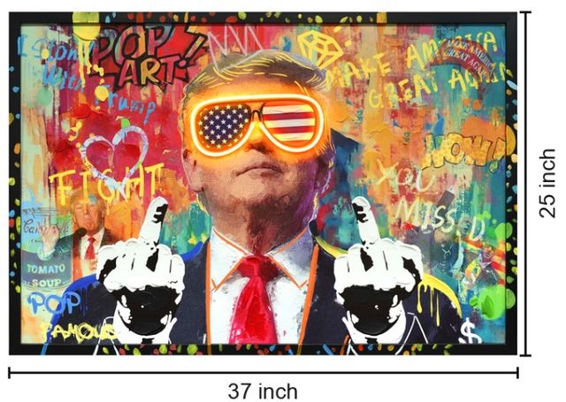 Classy Living Luminous Neon Trump FU Neon Sign-2