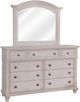 American Woodcrafters 2410 Sedona Cobblestone White Dresser-2
