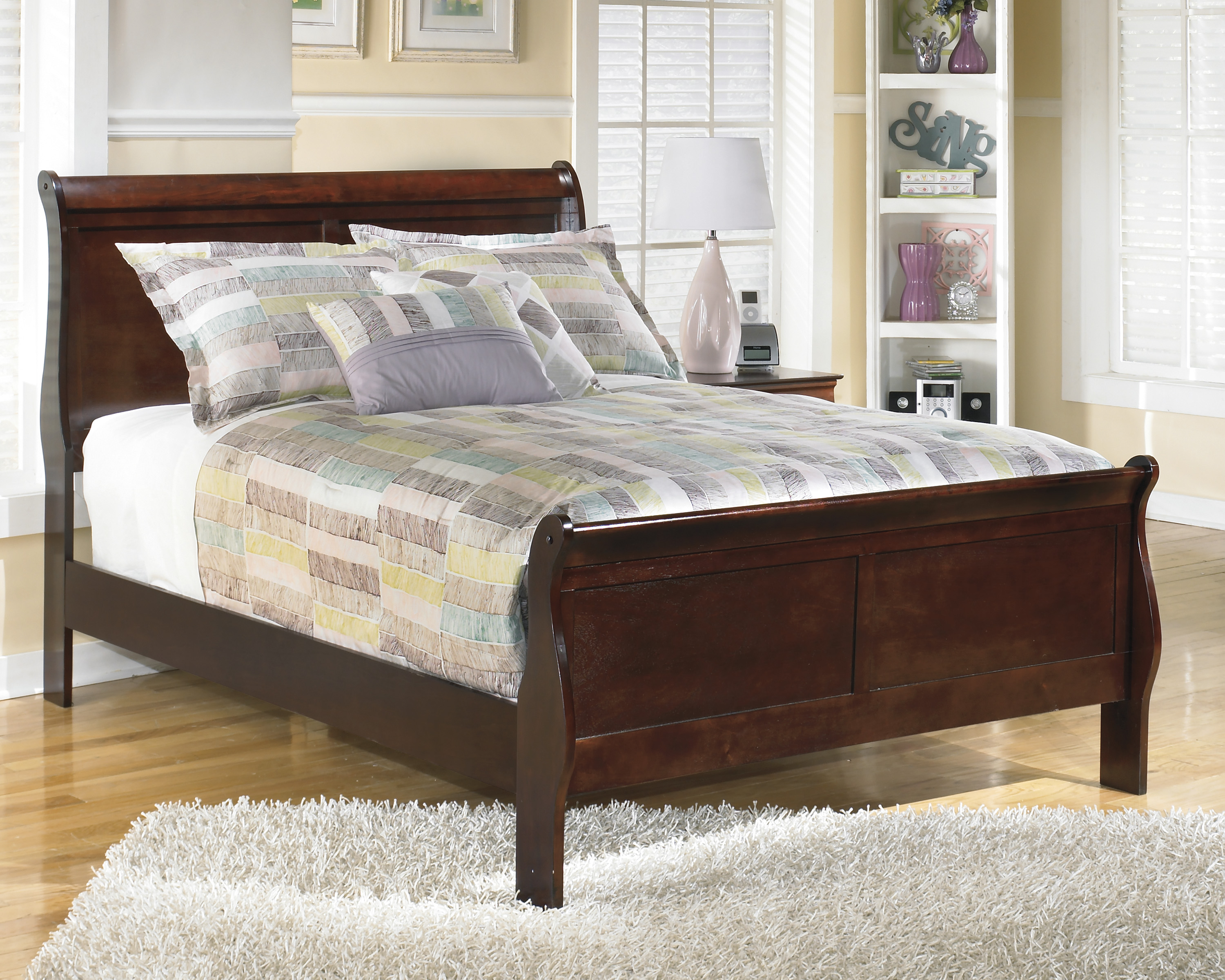 Signature Design by Ashley Alisdair Dark Brown Full Sleigh Headboard Footboard Welcome Home Furniture Appliances