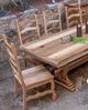 International Furniture Direct Marquez 7-Piece Brown Dining Set-4