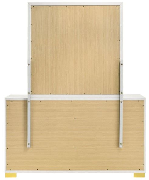 Coaster® Marceline White Dresser and Mirror-3
