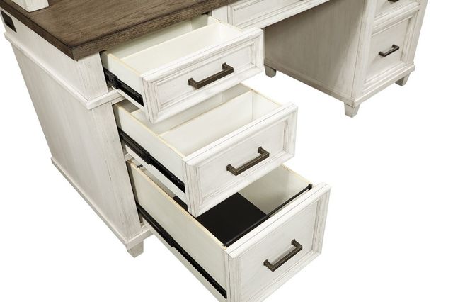 aspenhome® Caraway Aged Ivory Credenza Desk-2
