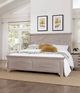LM Co Home By Vaughan-Bassett Bungalow Home by Ben & Erin Napier Dover Gray Queen Mantel Bed-0
