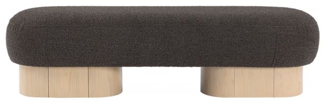 Meridian Furniture Robertson Brown/Natural Bench-1