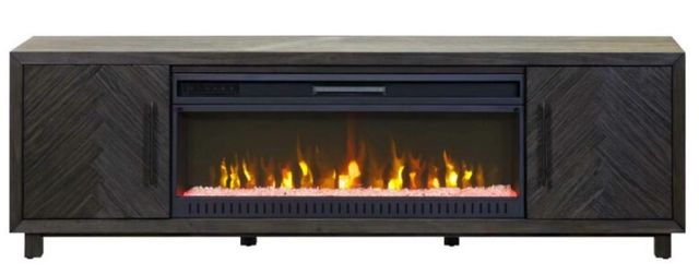 Martin Furniture Palisades Charcoal 80" Fireplace TV Stand-1