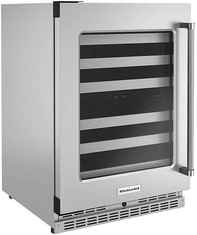 KitchenAid® 4.9 Cu. Ft. Stainless Steel Wine Cooler-2