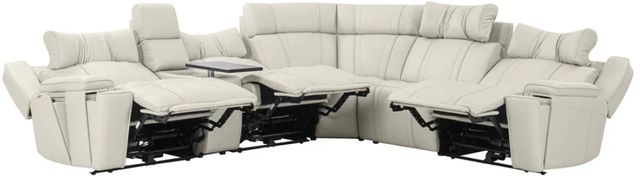 Parker House® Sausalito 6-Piece Platinum Envy Power Reclining L-Shape Sectional-1