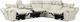 Parker House® Sausalito 6-Piece Platinum Envy Power Reclining L-Shape Sectional-1