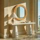 TOV Furniture Tanya Natural Round Wall Mirror-1