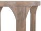 International Furniture Direct White Balam Ivory White Chairside Table-2