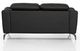 VIG Furniture Divani Casa Danis Black Leather Loveseat-2