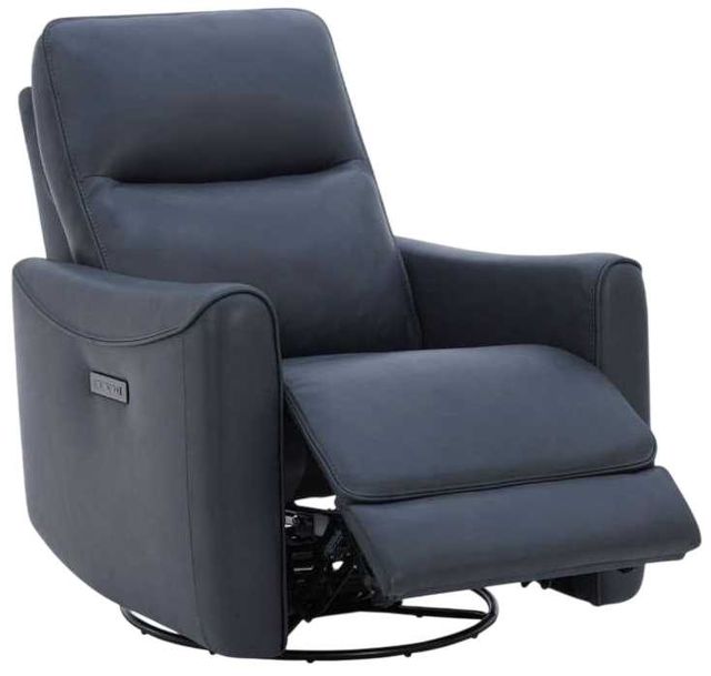 Liberty Furniture Remi Istria Midnight Leather Single Glider Power Recliner-1