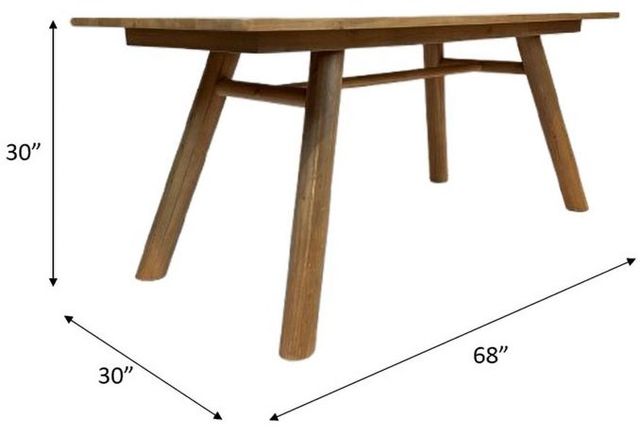 Nest Home Collections Kenneth Natural Blonde Desk-2