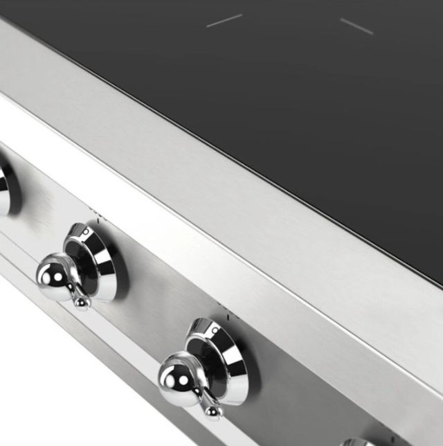 Ilve Nostalgie II 36” Stainless Steel Induction Rangetop with 6 Elements and Chrome Trim-4