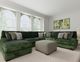 Corinthian Furniture Central Park Clover Cocktail Ottoman-1
