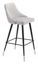 Zuo® Piccolo Gray Bar Chair-0