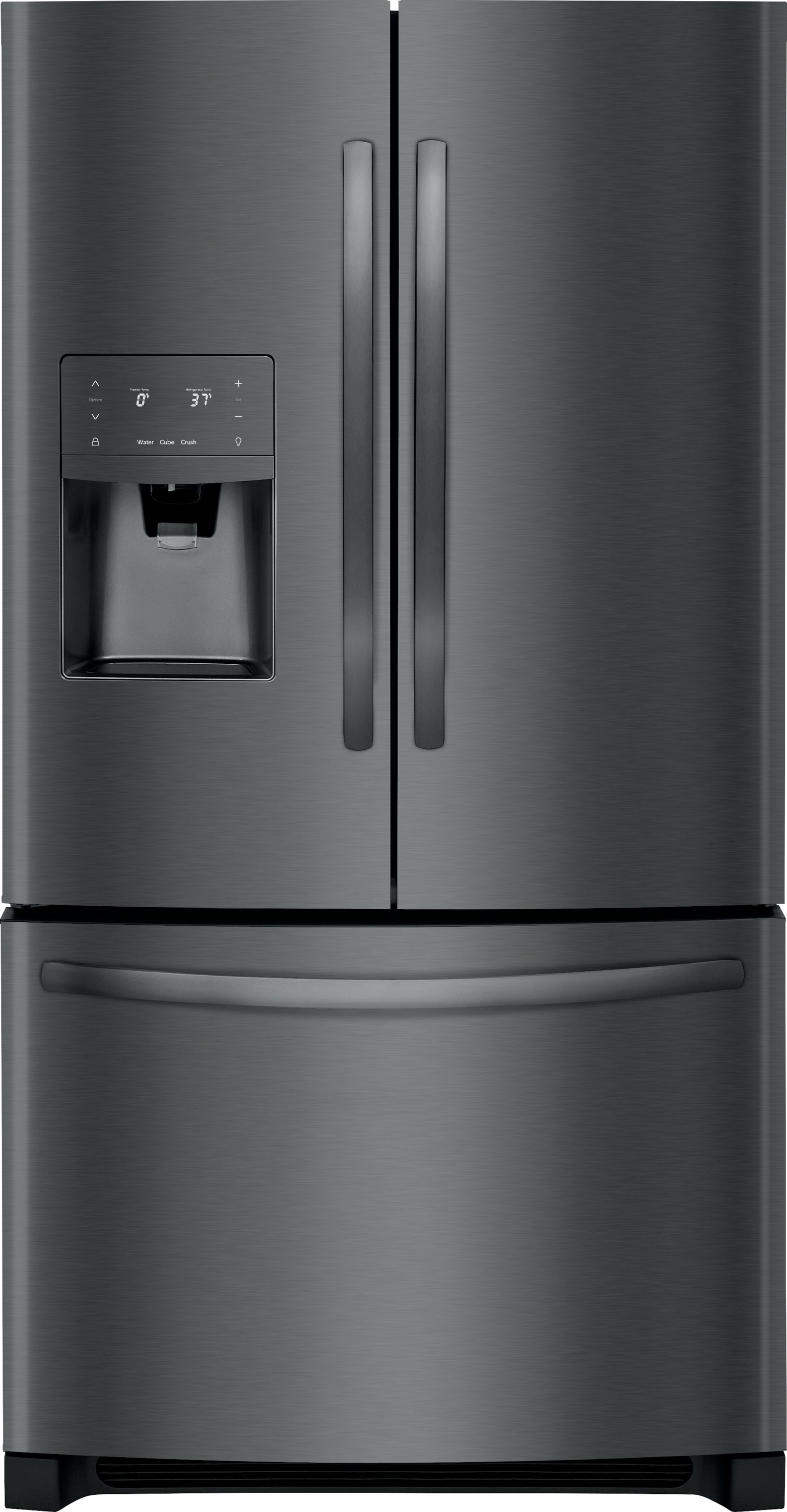 Frigidaire 26.8-cu ft French Door Refrigerator with Ice Maker (Black Stainless Steel) ENERGY STAR