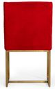 VIG Furniture Modrest Barker 2-Piece Brush Gold/Burnt Orange Dining Chair Set-3