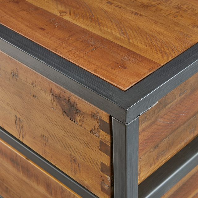 Olliix by Madison Park Natural/Graphite Hudson Accent Chest-3