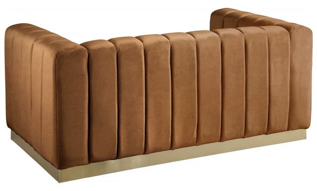 Meridian Furniture Marlon Saddle Velvet Loveseat-2