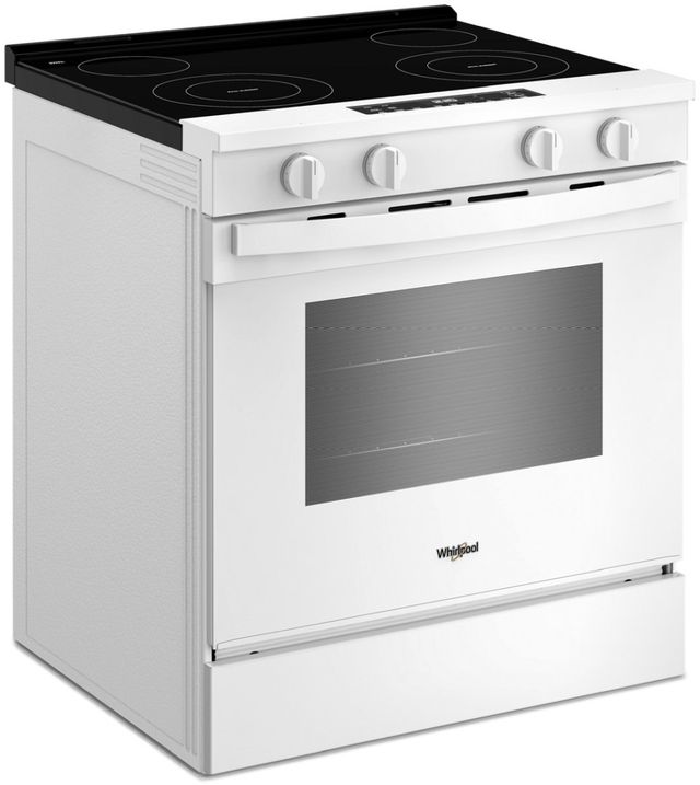 Whirlpool® 30" White Slide-In Electric Range with No Preheat and Slow Cook Modes-4
