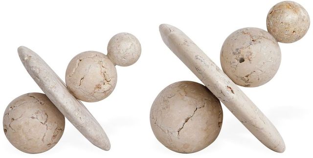 Uttermost® Quarried Stone 2-Piece Beige Sculpture Set-3