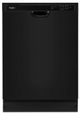 Whirlpool® 24" Black Front Control Built In Dishwasher-0
