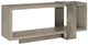 Bernhardt Linea Cerused Greige/Textured Graphite Console Table-0