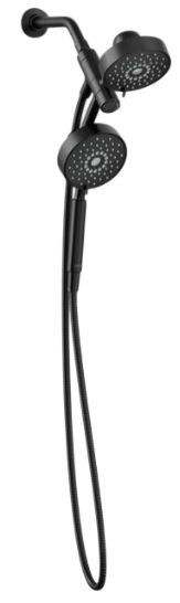 KOHLER® Purist® Matte Black 2.5 GPM 2-in-1 Multifunction Shower Combo Kit-4