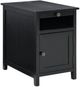 American Wholesale Furniture Claypool Black Chairside Table-0