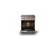 Viking® 5 Series 30" Blush Pro Style Induction Range with Brushed Brass Trim-1