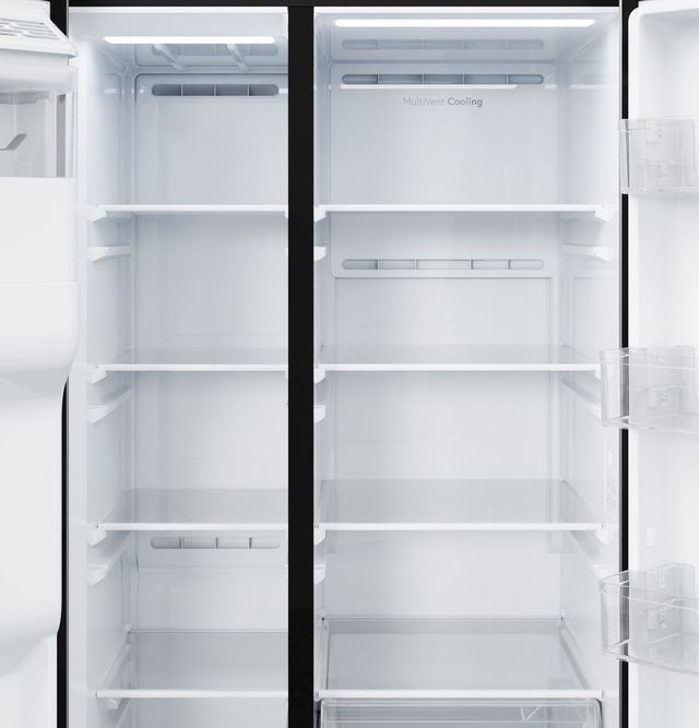 GE® ENERGY STAR® 36" 27.9 Cu. Ft. Black Side-by-Side Refrigerator with Extra Tall Dispenser and In-Door Icemaker-2