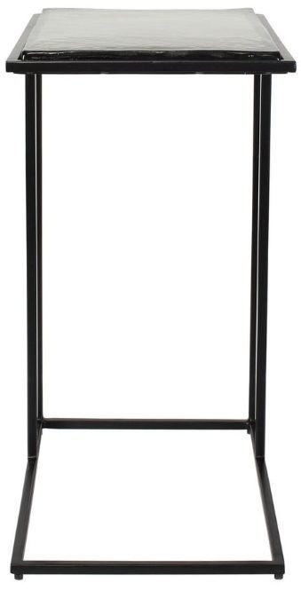 Uttermost® Mateo Black Glass Top Accent Table-2
