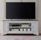 Liberty Furniture Magnolia Manor Antique White/Weathered Bark 82" Fireplace TV Console-1