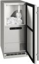 U-Line® Outdoor 15" Stainless Solid Ice Maker-1