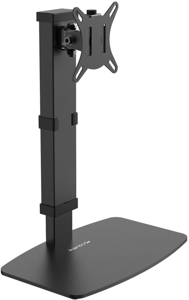Kanto Black Universal Height Adjustable Desktop Monitor Stand-1