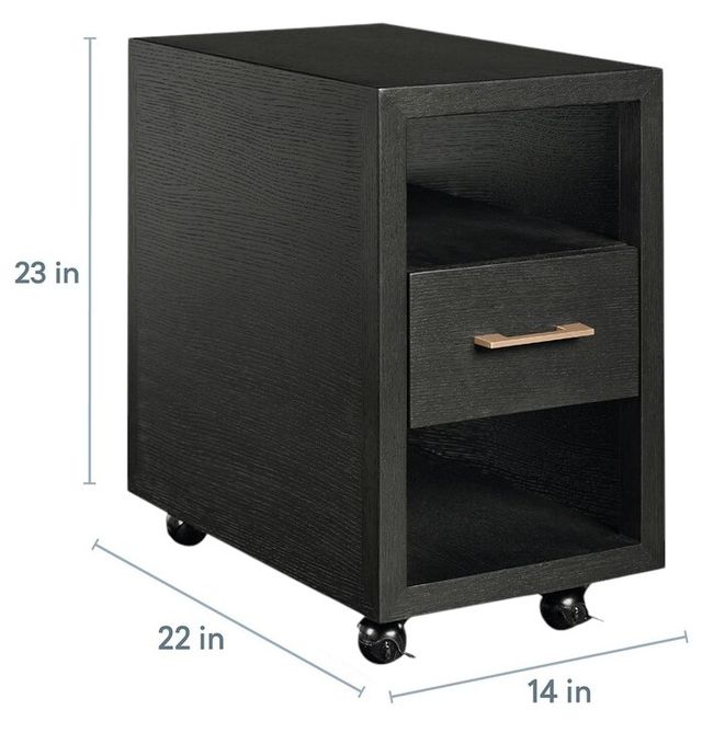 Bassett® Furniture HomeWork Dark Mocha Storage Cart-4