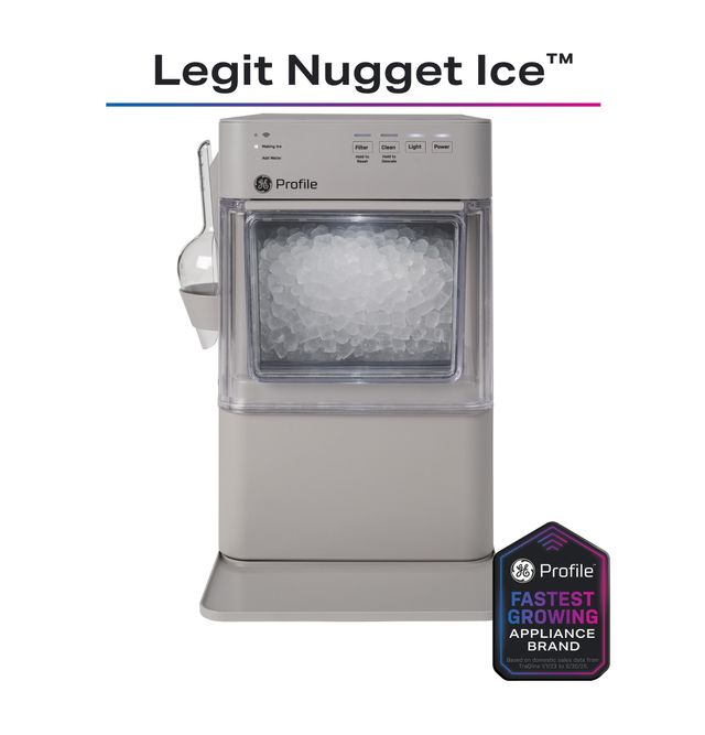 GE Profile™ Opal™ Mini 9" 34 lb. Stone Gray Nugget Ice Maker-5