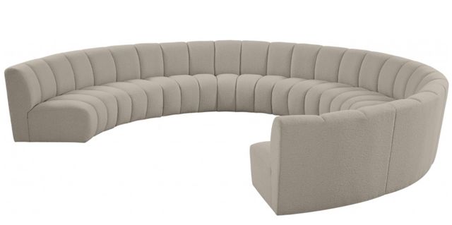 Meridian Furniture Infinity 9-Piece Taupe Modular Sectional-3