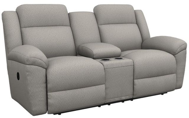 La-Z-Boy® Joel Stone Manual Reclining Loveseat with Console-0