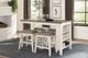 Mazin Furniture Timbre 5-Piece Brown/White Counter Height Dining Set-4