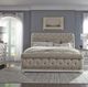 Liberty Furniture Abbey Park 4-Piece Antique White/Weathered Brown King Upholstered Sleigh Bedroom Set-1