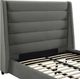 TOV Furniture Koah Grey King Velvet Bed-1