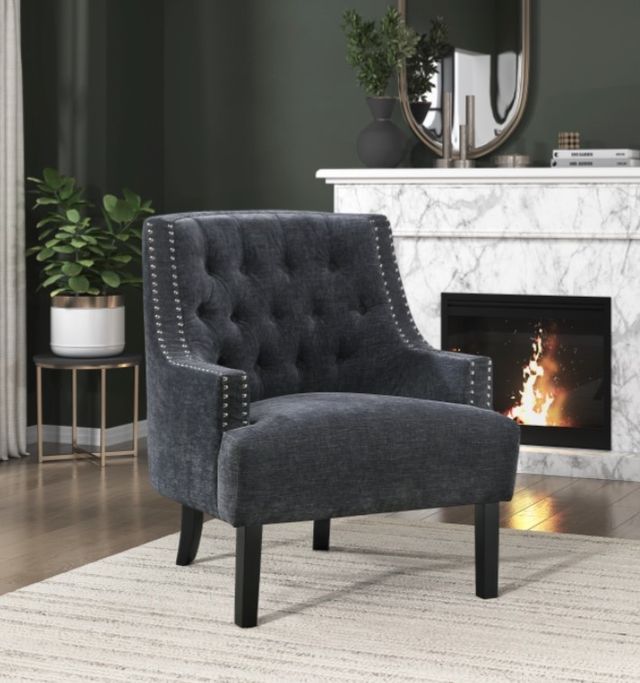 Homelegance® Charisma Black Accent Chair-1