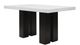 Steve Silver Co. Artemis White Counter Dining Table with Black Base-1