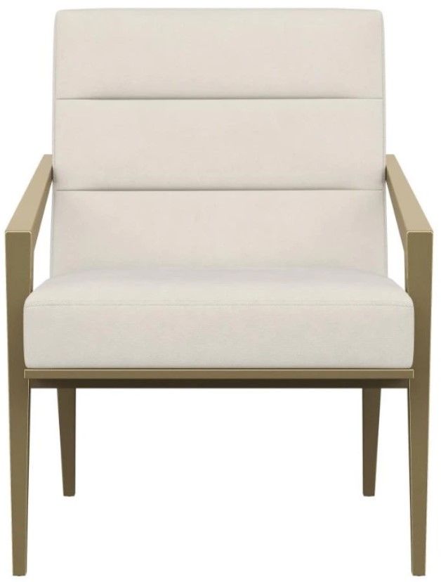Coaster® Kirra White Upholstered Metal Arm Accent Chair-1