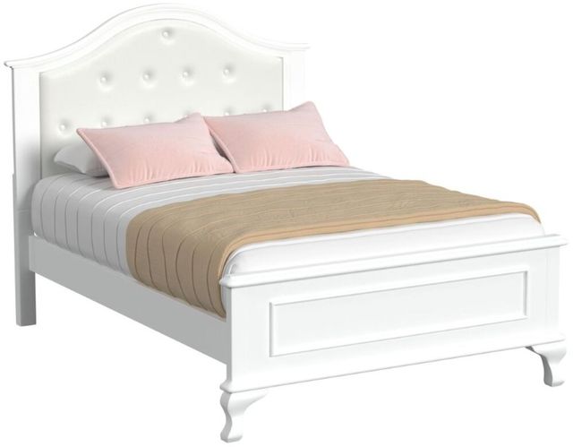 Elements International Jesse White Full Youth Panel Bed-0
