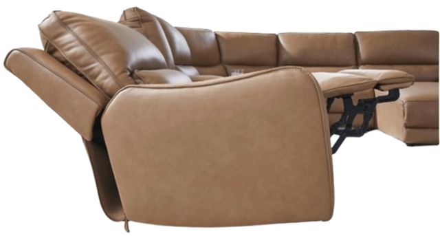 Signature Design by Ashley® DeepWakes 6-Piece Caramel Right-Arm Facing Power Reclining Sectional and Chaise-2