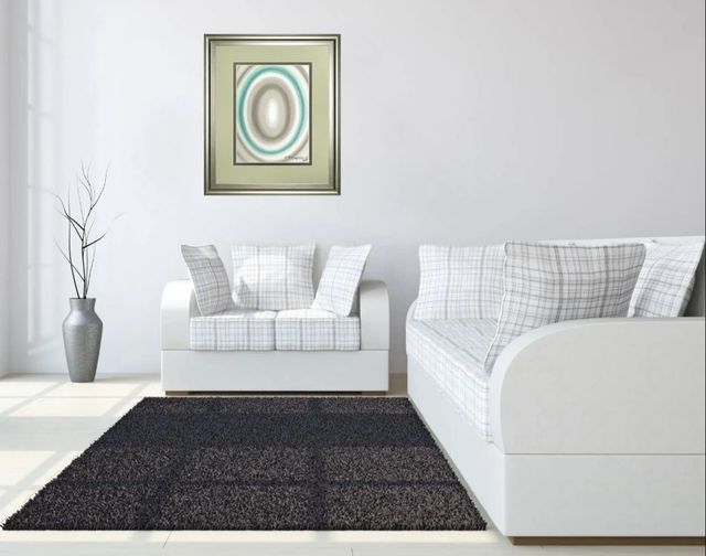 Classy Art Concentric Ovals #1 by David Bromstad Wall Art-2