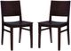 Linon Kentucky 2-Piece Espresso Brown Dining Chair Set-0